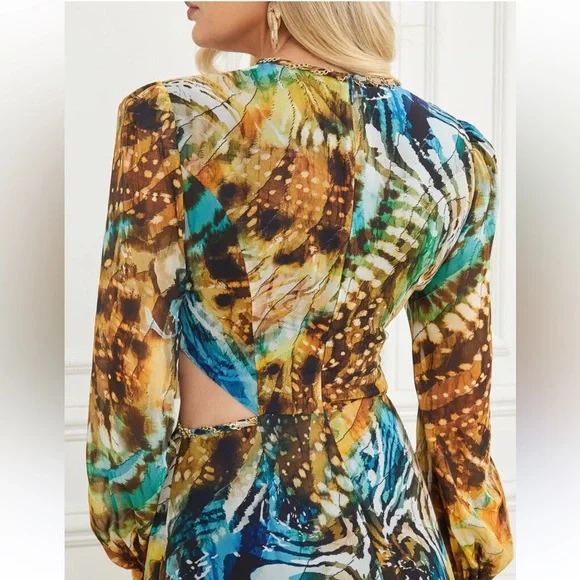 Multicolor Maxi Dress - Size XS (38) - Picture 6 of 7